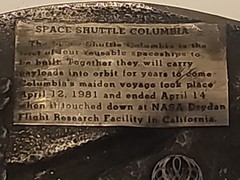 1982 The Space Shuttle Columbia NASA Flight Belt Buckle Bergamot Brass Works