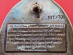 National Air Races Championship Belt Buckle #&rsquo;d /700 Reno 1993 30th Anniversary