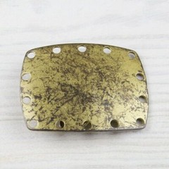 Gürtelschnalle Gold Antik Löcher Shaby Schick Loch Wechselschließe GS5422