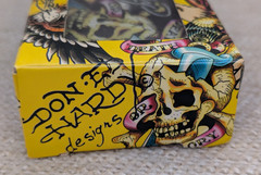 New w/Tags Ed Hardy Metal Belt Buckle Death or Glory Skull & Dagger 260448G