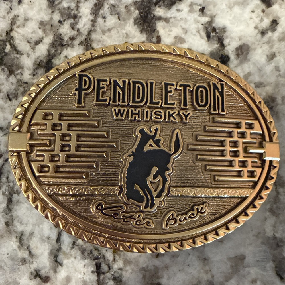 Pendleton Whisky Belt Buckle 2026 Limited Edition Montana Silversmiths Gold EUC