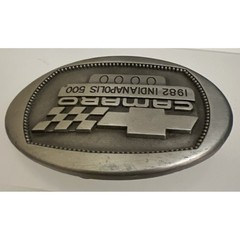 Vintage 1982 Indianapolis 500 Chevrolet Camaro Pewter Belt Buckle Limited No 148