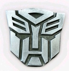 Transformers Autobot Belt Buckle Silver 3&Prime;x3&Prime;