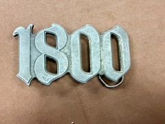 1800 Tequila Advertising Promotional Silver Color Cutout Belt Buckle
