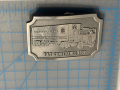A-159 Rare Vintage Ingersoll- Rand 1977 T&T Conference Belt Buckle