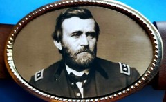 General ULYSSES S. GRANT CIVIL WAR Epoxy Photo Buckle