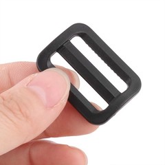Travel Plastic Adjustable Backpack Glide Buckle Black 25mm Strap Width 12pcs