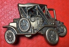 Cast Brass 1978 BARON BELT BUCKLE 6114 Antique Automobile Car