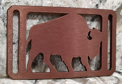 GRIP6 BELT BUCKLE – BUFFALO – BRONZE – 1.5 INCH WIDE