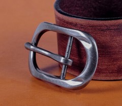 Single Prong Silver Free Center Bar Replacement Mens Belt Buckle Fits 1&Prime; Belts