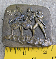 Spirit of 76 Brass Belt Buckle by Indiana Metal Craft 1976 No.2004