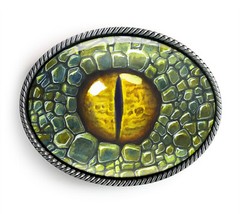 Dinosaur Belt Buckle – Dragon Cosplay Eyeball Art Belt Buckle – 161-E