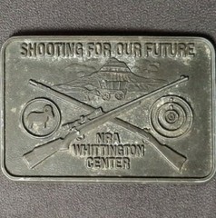 Shooting For Our Future NRA Whittington Center Belt Buckle Rifle F/S