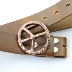 Belt buckle peace copper clasp buckle removable clasp for 4 cm leather