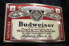 Belt Buckle New ! King Of Beers ! Bradford Exchange Collection