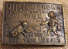 Buster Brown and Tige in the New York Herald Vintage Buckle. 1970&rsquo;s?