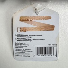 McGuire-Nicholas 2 Inch Leather Belt Men 28-46 Tan Work Tool Belt Steel Buckle