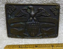 ** Vintage – 1976 – Bi-Centennial – Eagle – BRASS BELT BUCKLE — made by ODEN *