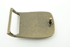 Western Dragon Turquoise Stone Rectangle Solid Brass Metal Belt Buckle