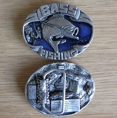 Fishing belt buckle (choice designs)