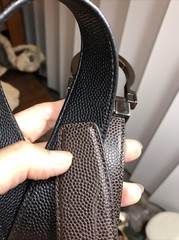 Salvatore Ferragamo Gun Metal tone Buckle black Brown leather removable belt