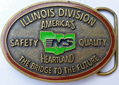 vtg NS belt buckle Illinois Division America&rsquo;s Safety Heartland Bridge Future