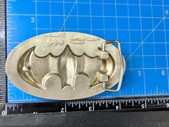 Batman Dc Comics Superhero S07 Black & Grey Raised 3D GTO Oval Belt Buckle
