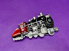 Steam Engine Train Locomotive Rail Road Collectors Vintage 1980 Belt Buckle