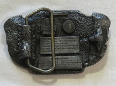 Vintage Belt Buckle 1980&rsquo;s Tonkin Semi Truck Driver Trucker Brass