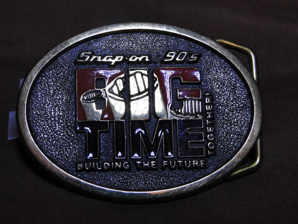 Belt Buckle – Snap On 90sBig Time – Building the Future Together – BTS – 3.25 »x