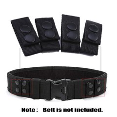 4 Pcs Tactical Belt Buckles Belt Nylon Webbing Key Ring Keychain Belt Molle Hook