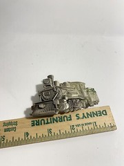 original 1981 Great American Buckle Co. Train Belt Buckle # 275 Made in the USA