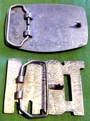 Pair of 3&Prime; Brass Buckles « TOM »
