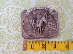 Belt Buckle Cowboy Artist Chuck Dehaan The Loner #335 of 750 Vintage 1986