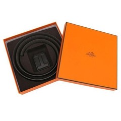 Hermès Jige Belt 95 H Motif Leather Buckle Length: 117cm Shipped from Japan
