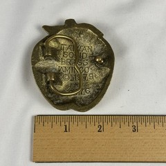 Vintage 1979 I Love NY Brass Belt Buckle Aminco New York Tourism Souvenir