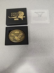 NRA Golden Eagles 2014 Commemorative Belt Buckle NEW