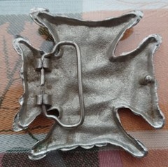 Skull & Cross Belt Buckle # 4640 Great American Products Texas Skulls