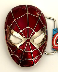 SPIDER-MAN « 3D Face » Marvel Comics Licensed Belt Buckle – Makes a great gift!