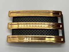 Adidas Golf 3 Stripe Gold & Black Color – Trophy Award Style Belt Buckle