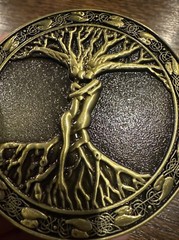 Tree of Life Belt Buckle Collector Christian Catholic Patriot Patina Collector