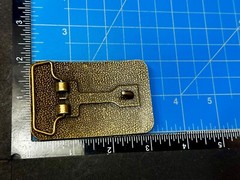 Brown Rectangular Raised Boarder Belt Buckle For Your Craft Project Or To Wear!