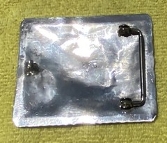 Sterling Silver Coral Belt Buckle signed DB
