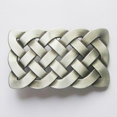 NEW IRISH CELTIC KNOTS SILVER MEDIAVAL BELT BUCKLE