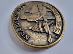 NRA Belt Buckle Large Bronze 2nd Amendment Clasp The Right To Keep And Bear Arms