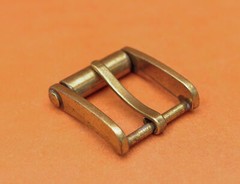 Novelty Mens Retro Brass Single Prong Pin Metal Roller Belt Buckle 32mm