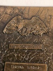 « Faster Horses, Older Whiskey, Younger Women, » Pewter Belt Buckle. 8-1-2302