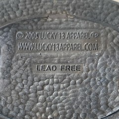 Lucky 13 Apparel In Speed We Trust Vintage Lead Free Hot Rod Biker Belt Buckle