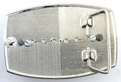Silver Gold Color REAL 1921 Morgan Silver Dollar Belt Buckle EPBB188-12123