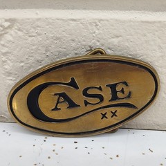 Case XX Brass Belt Buckle by Baron Buckle Free Shipping to USA